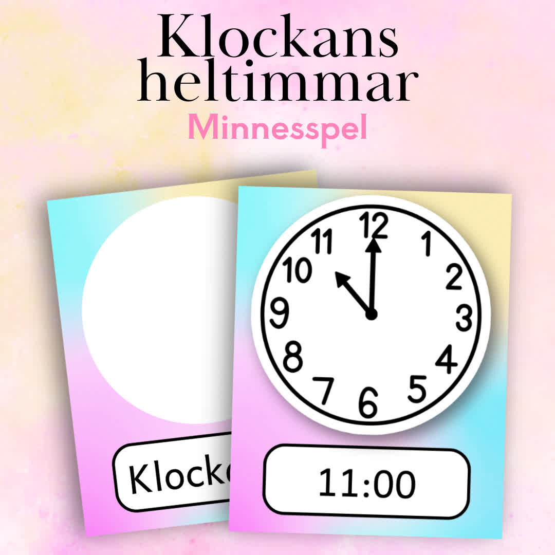  Träna på klockans heltimmar med detta roliga, lärorika och pedagogiska spel som passar perfekt för barn i åldrarna 6–9 år! Spela och lär dig känna igen tiden genom både digital och analog visning, vilket gör det enklare att förstå hur klockan fungerar. Öva på att läsa av tiden snabbt och smidigt, och stärk samtidigt din tidsuppfattning på ett engagerande och interaktivt sätt. Spelet erbjuder en perfekt kombination av utmaning och underhållning, och hjälper barn att utveckla viktiga färdigheter i tidshantering medan de har kul!